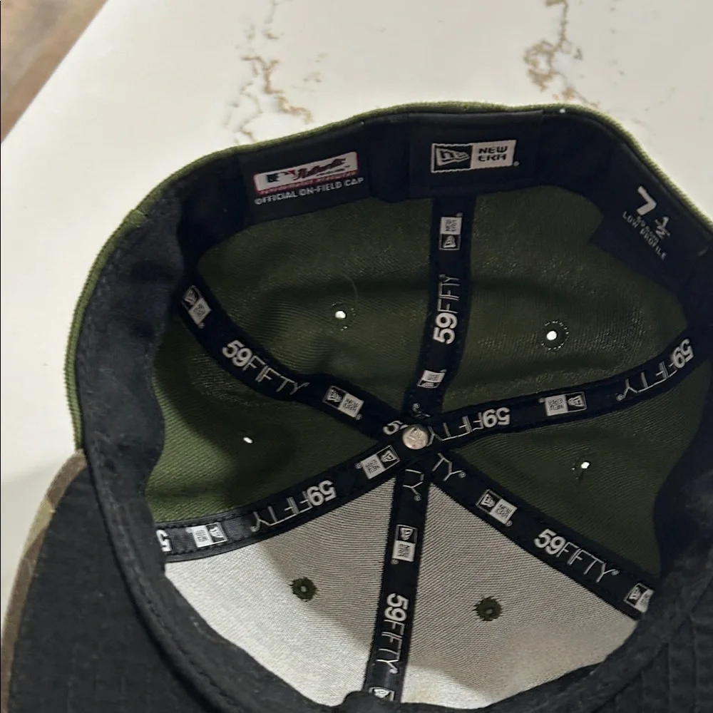 MLB Pittsburgh Pirates Green Cap with Camouflage Brim-Size 7 1/2 - Picture 4 of 8